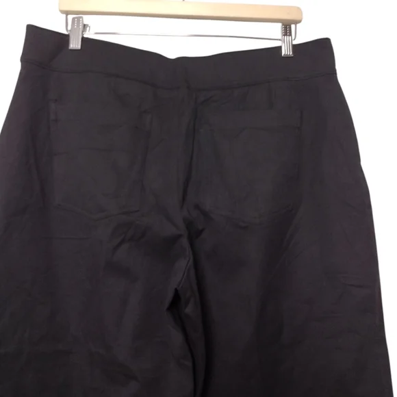 Spanx On The Go Wide Leg Cropped Pants Petite Classic Black NWT - Picture 5 of 10